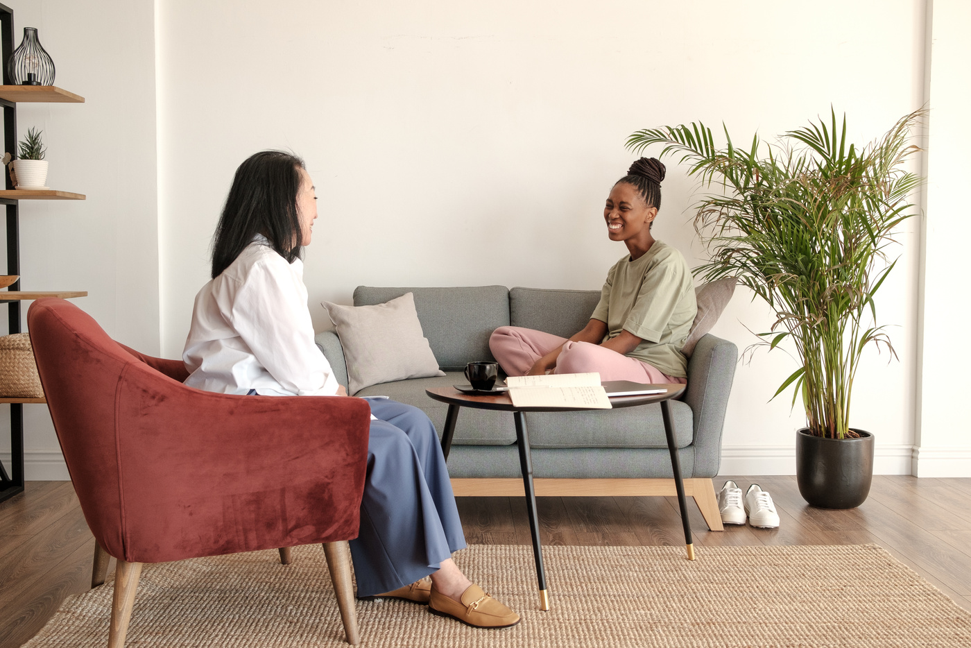 Young Woman on a Session with Her Therapist